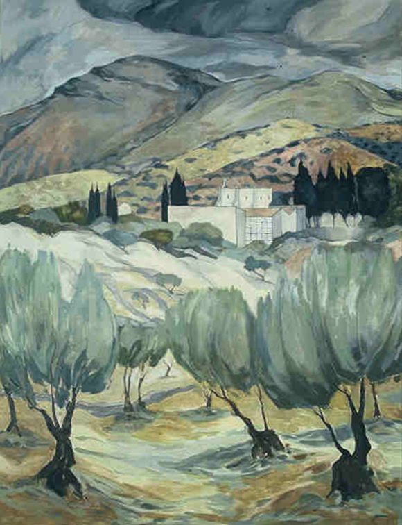 The Cemetery Cadaqués | 36" x 48" | 1994