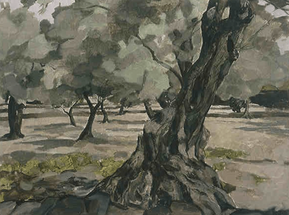 Cadaqués Olive Grove | 36" x 48" | 1996
